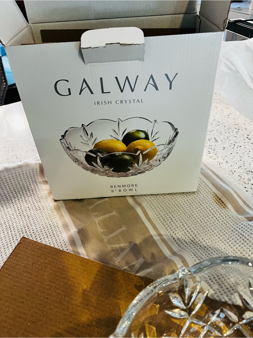 Irish Crystal Renmore Clear Glass Bowl - Clear